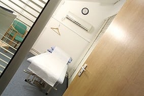 Physiotherapy treatment room