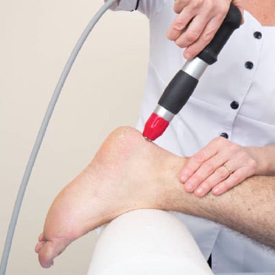 Treating a running injury with Shockwave therapy