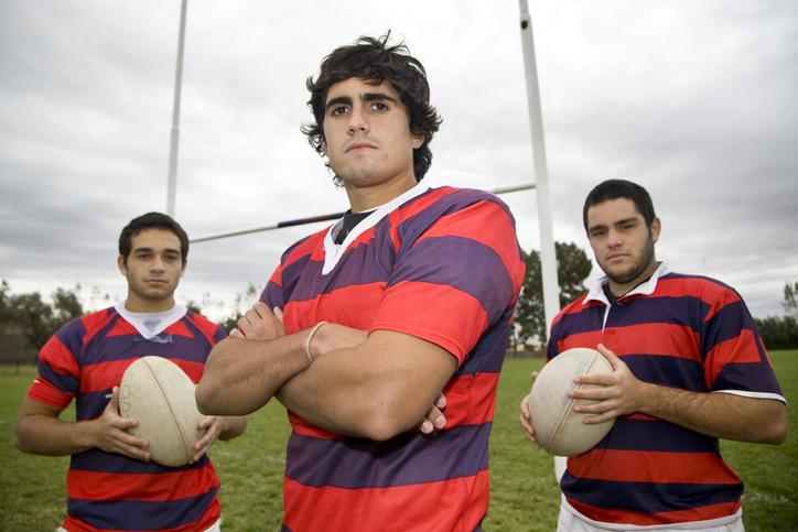 teenage rugby players