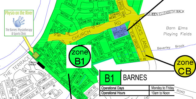 Parking in Barnes Zone B1